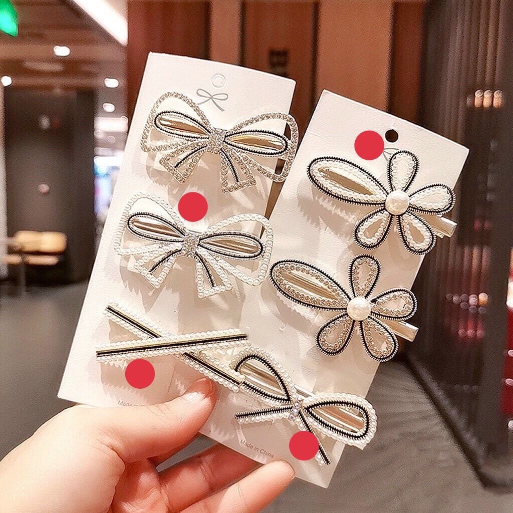 Kẹp tóc đính ngọc trai THỜI TRANG phong cách Hàn Quốc KT21