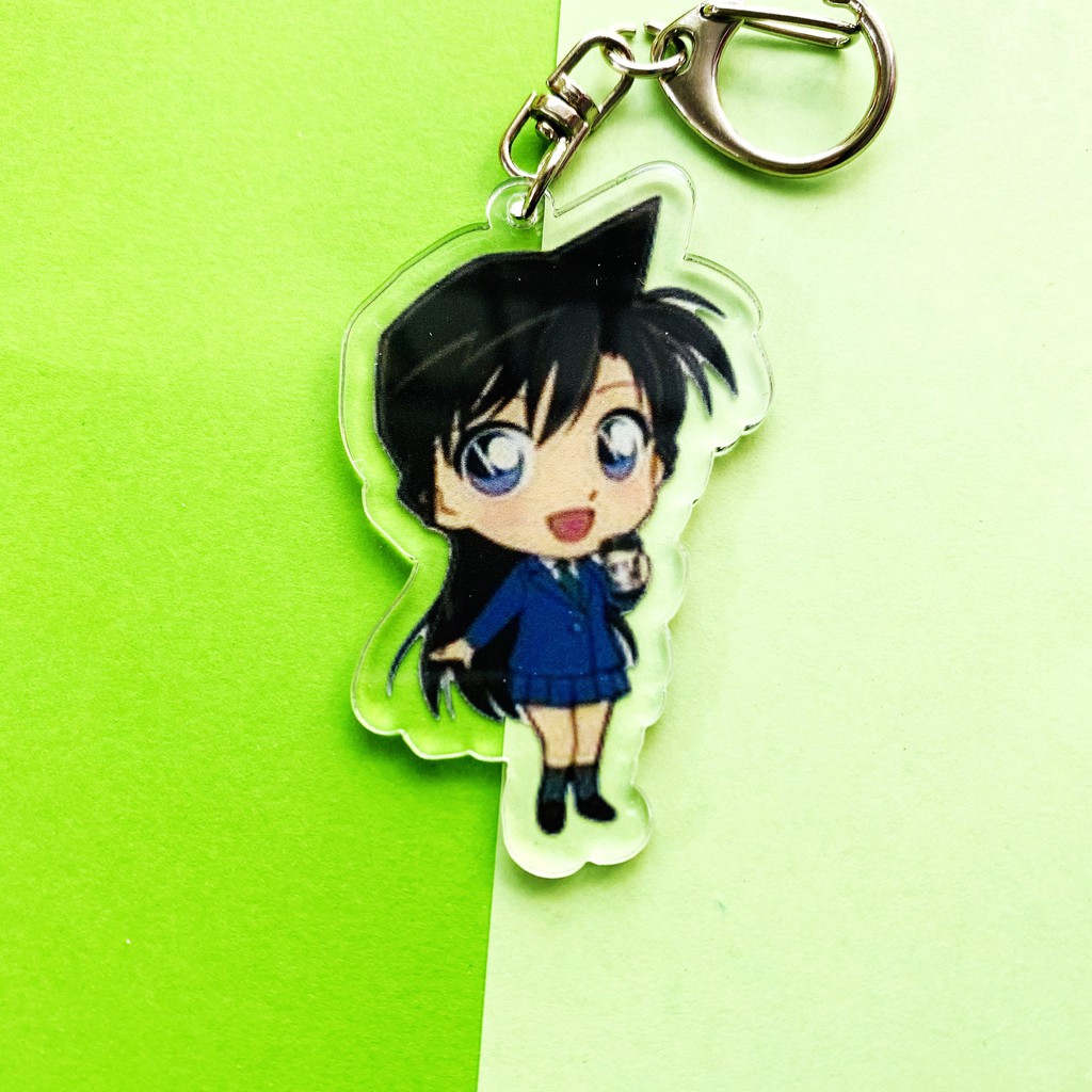 ( Mica trong acrylic) Móc khóa Conan Thám tử lừng danh Kid ver eat in hình anime chibi