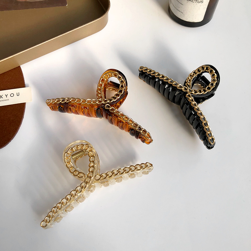 Kẹp Tóc Càng Cua Đính Ngọc Trai Thời Trang