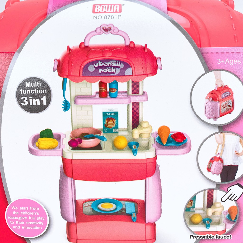 Vali Đồ Chơi Nấu Ăn Kitchen - Cắt Tóc Hair Salon - Trang Điểm DRESSER - Cơ Khí Tool Table