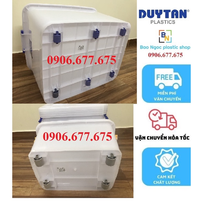Thùng nhựa bánh xe đựng đồ Duy Tân 15/30/55/90/120L