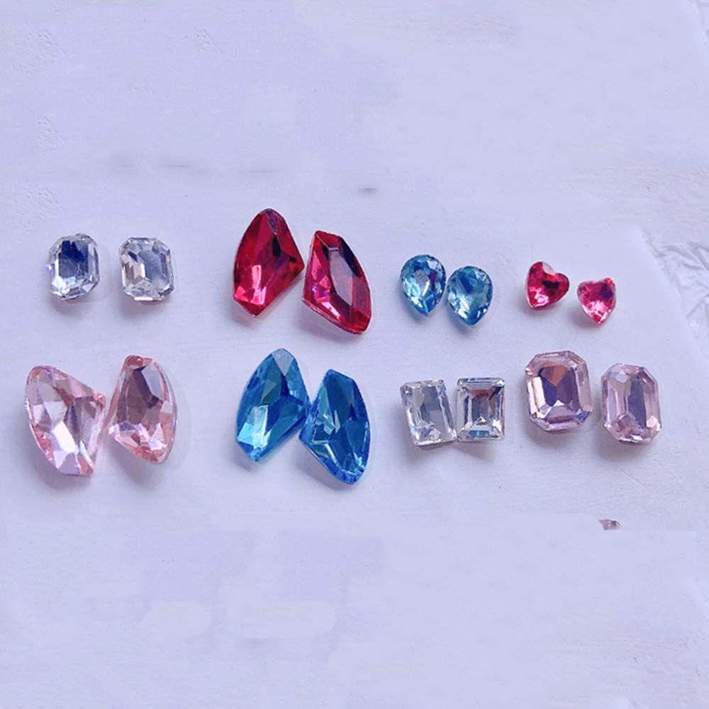 OCEANMAP Bộ Đá Nhiều Màu Đính Móng Tay Trái Tim Thời Trang