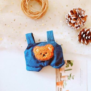 Yếm jean gấu cho doll 20cm
