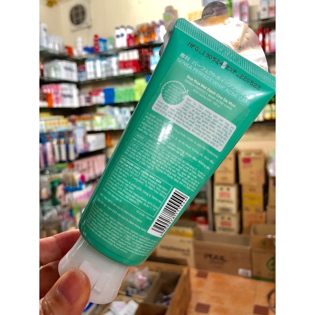 Senka Perfect Whip Acne Care - Sửa rửa mặt dành cho da mụn | BigBuy360 - bigbuy360.vn