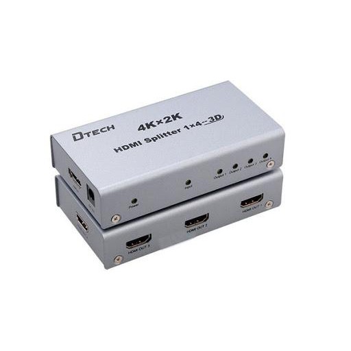 Bộ chia HDMI 1 ra 2 DTECH DT-7142 chuẩn 4K x 2K 340MHz/3.4Gbps