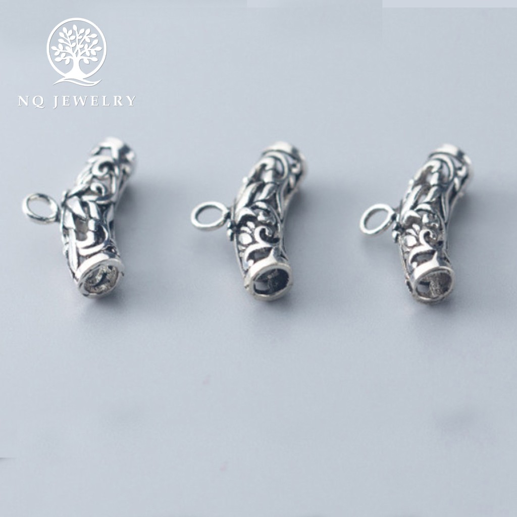 Charm bạc gắn charm treo - NQ Jewelry