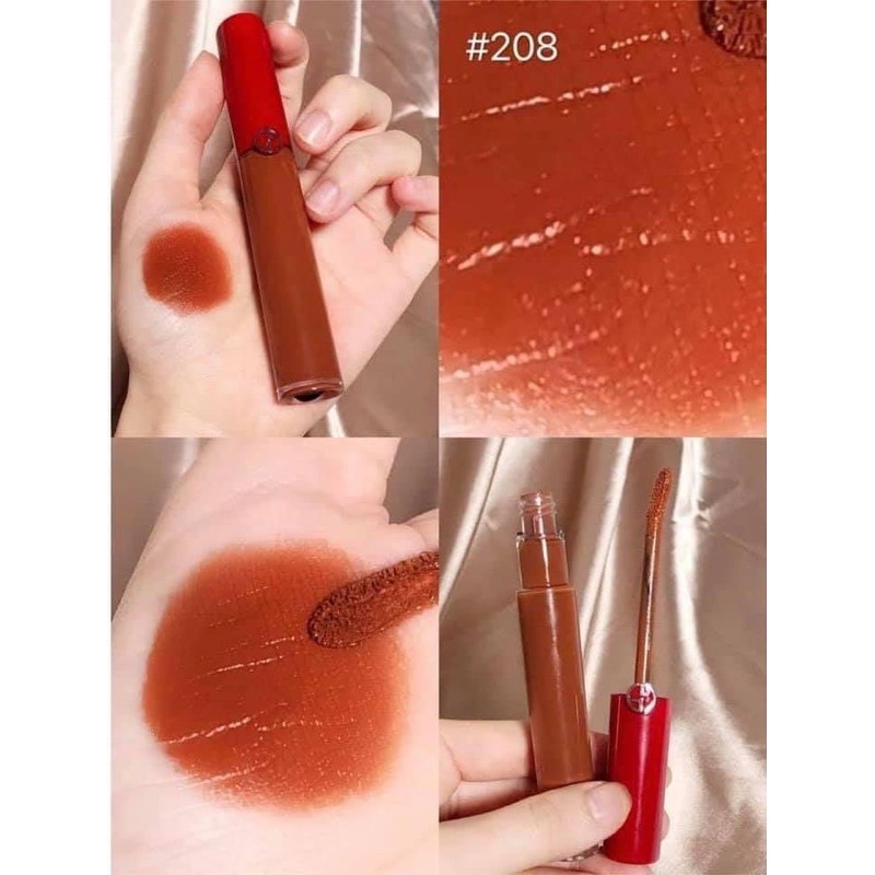 Son Giorgio armani cedar lip maestro màu 208 Venetian Red