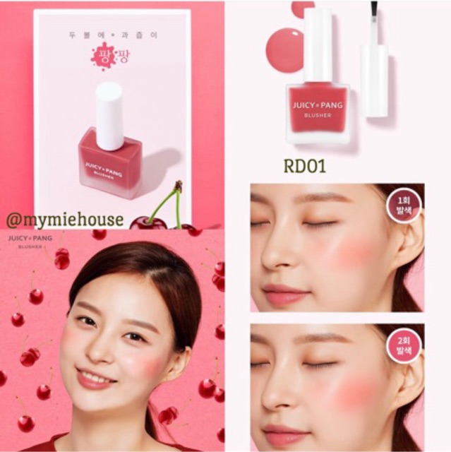 MÁ HỒNG JUICY PANG BLUSHER A'PIEU SALE 50%