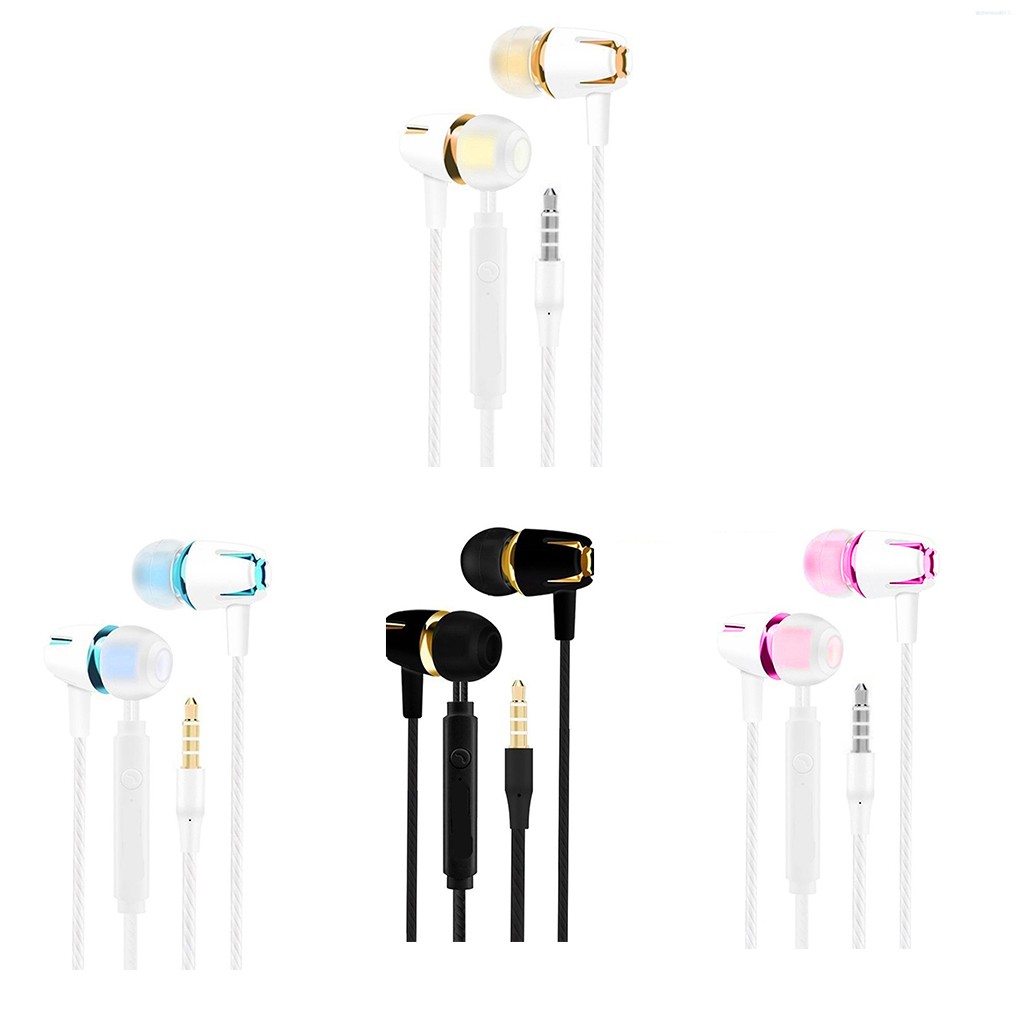 In Ear Earphone Running Sports Headphone Wired Earplug Headset with Microphone for Android for IOS  💛Kitchentool
