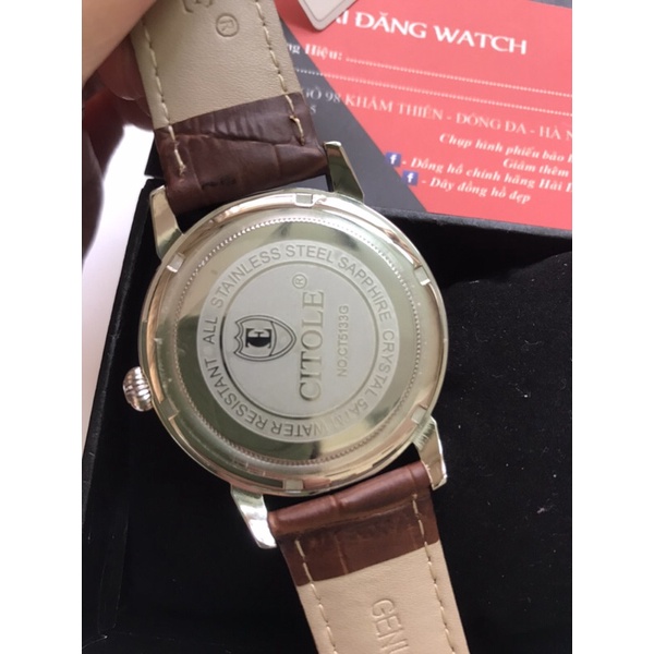 Đồng hồ nam citole dây da ct5133vd chính hãng