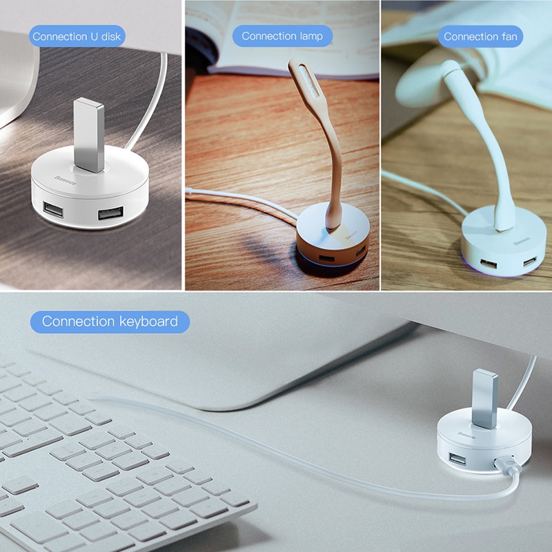 Bộ chuyển đổi Baseus cổng USB 3.0 / Type-C sang USB 3.0 * 1 + USB2.0 * 3 HUB