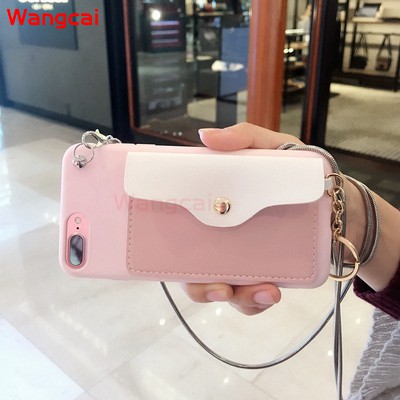 OPPO Realme C11 6i X50 6 5 Pro 5 5s 5i C3 Q Reno 4 3 Pro Realme C2 OPPO A1K Phone Case Cute Wallet Card Package Coin Purse Lanyard Soft Case Cover | BigBuy360 - bigbuy360.vn