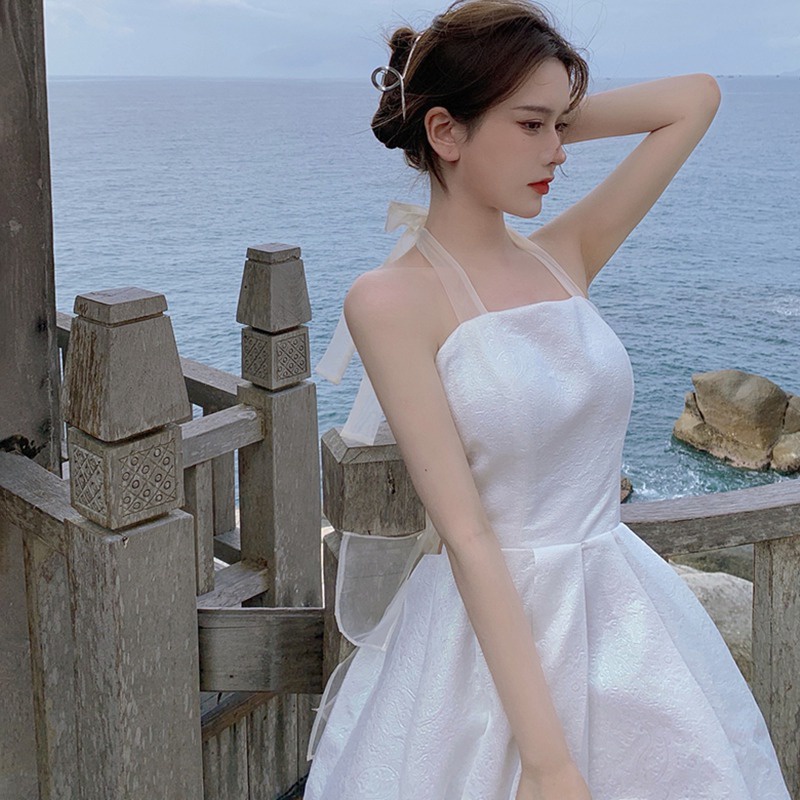  Đầm 2 dây ôm dáng màu trơn phong cách Hàn Quốc thời trang mùa hè cho nữ | BigBuy360 - bigbuy360.vn