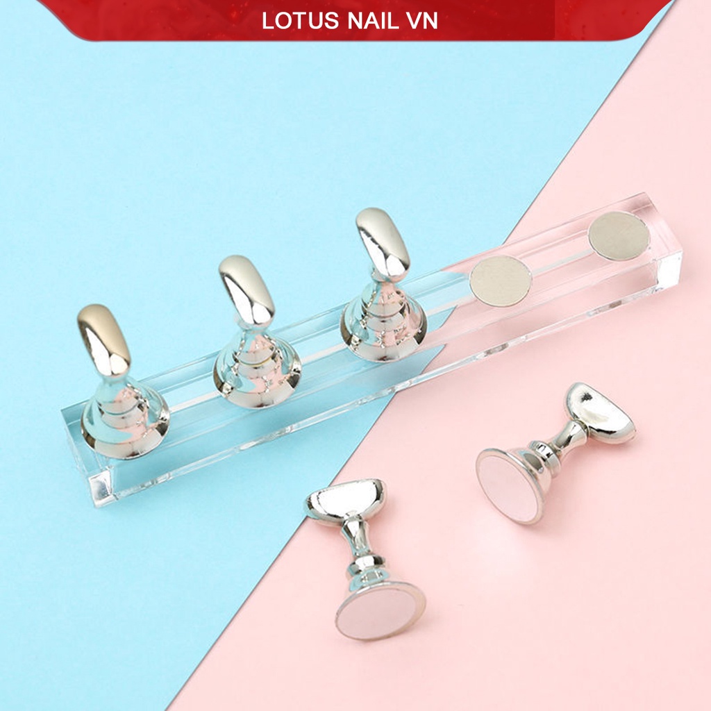 Đế gắn móng giả, đế nam châm gắn móng mẫu bộ 5 cái