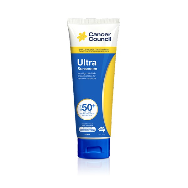 Kem Chống Nắng Dưỡng Da Cancer Council Ultra Sunscreen SPF 50+ 110ml