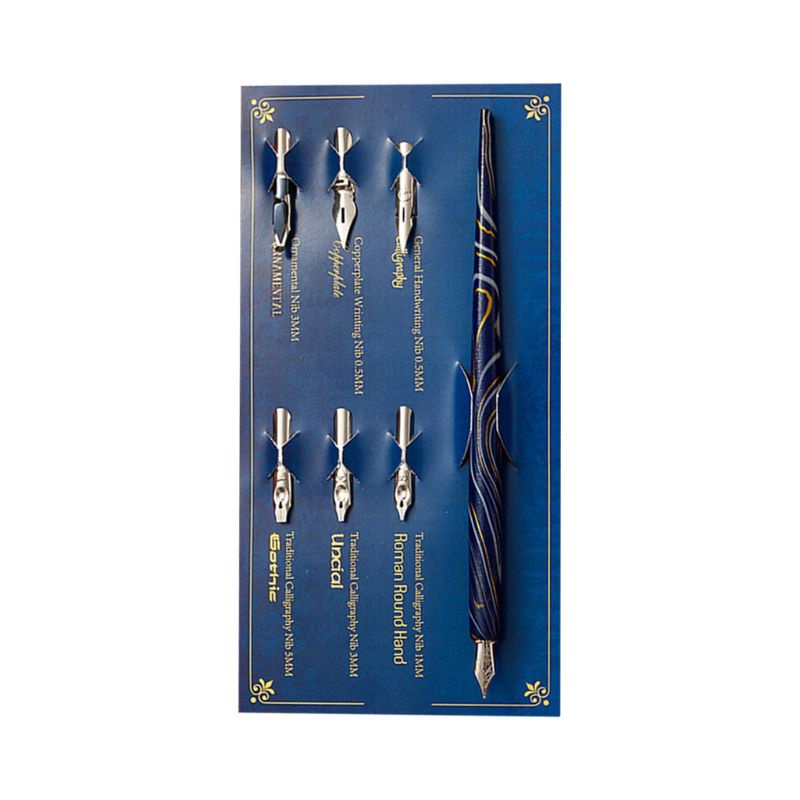 Goo Giá Đỡ Bút Thư Pháp / Vẽ Tranh Nghệ Thuật Bằng Gỗ Hoa Cương 6 Ngòi