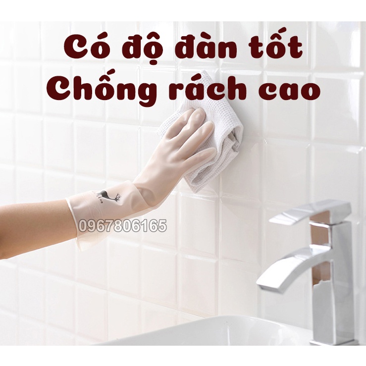 Găng Tay Cao Su SIÊU DAI - SIÊU BỀN – Rửa bát, vệ sinh, làm vườn – Bảo vệ da tay