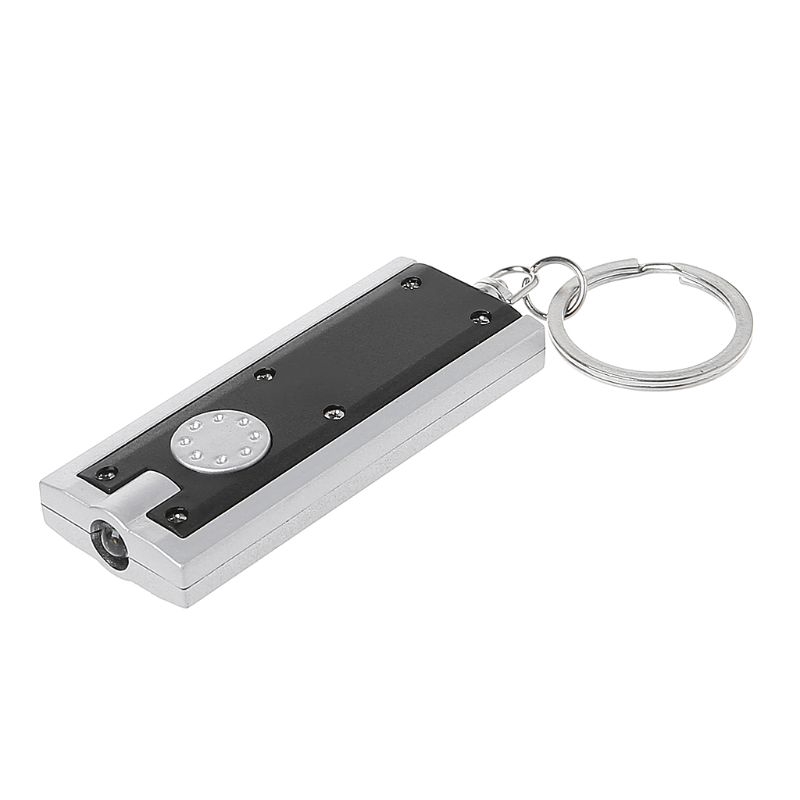 ✿Đèn Pin Mini Siêu Sáng Bằng Nhựa Có Móc Khóa Tiện Lợi