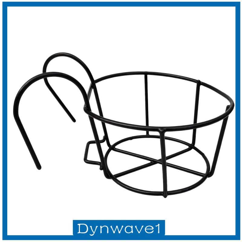 [DYNWAVE1] Flower Pot Metal Holder Basket Hanging to Wall or Garden Link Fence