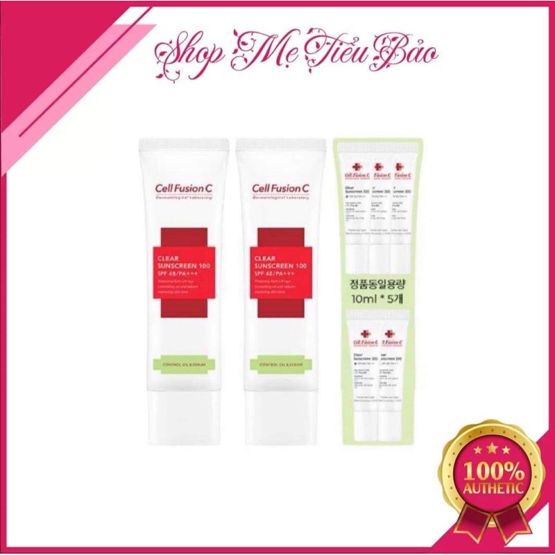 Kem chống nắng Cell xanh lá dành cho da dầu - mụn mẫu mới 2023