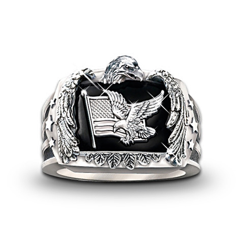 Nhẫn Hình Đại Bàng Thời Trang Vintage Cho Nam