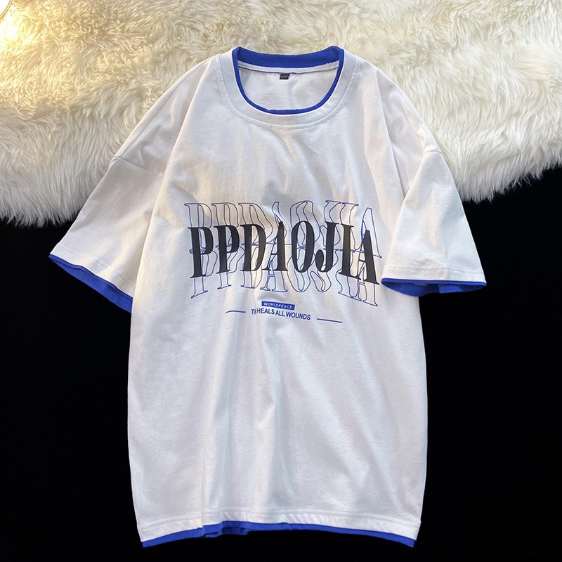 Áo Thun Unisex From Rộng Tay Lỡ-APT Unisex - Áo Thun From Rộng Phong Cách Ulzzang Unisex Phối Layer Tạo Điển Nhấn