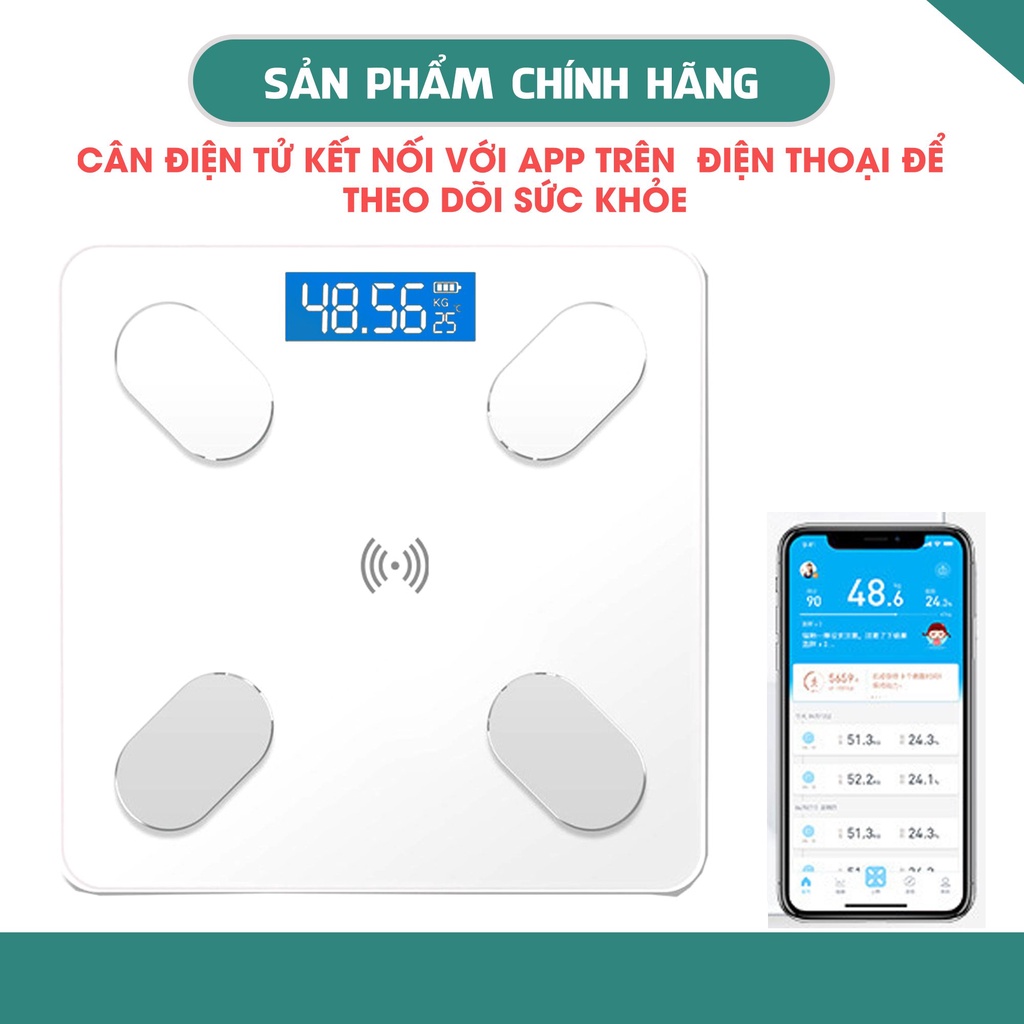 Cân điện tử sức khỏe Cân gia đình mini tiện lợi, bền đẹp, độ chính xác cao.Bảo hành 12 tháng lỗi 1 đổi 1