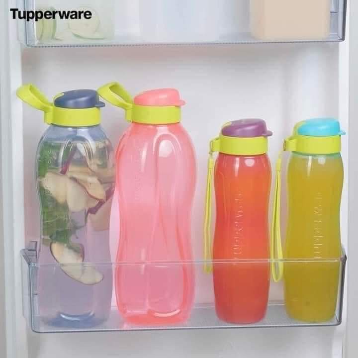 Bình nước để vừa cánh cửa tủ lạnh 1.5l Eco Bottle Tupperware kèm quai xách nhựa nguyên sinh an toàn sức khoẻ