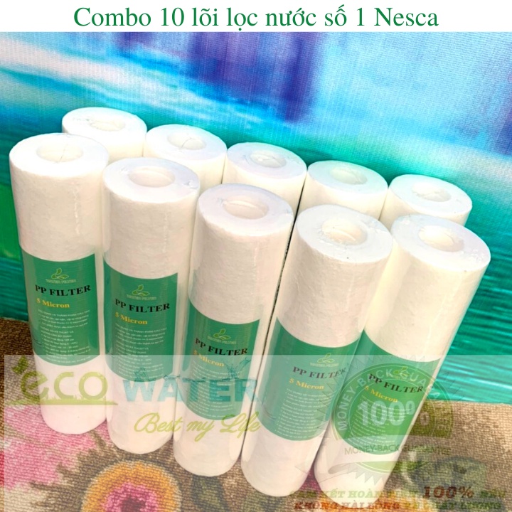 Combo 10 lõi lọc nước số 1 nesca - combo 10 lõi số 1 - combo 10 loi so 1 - Ecnc001