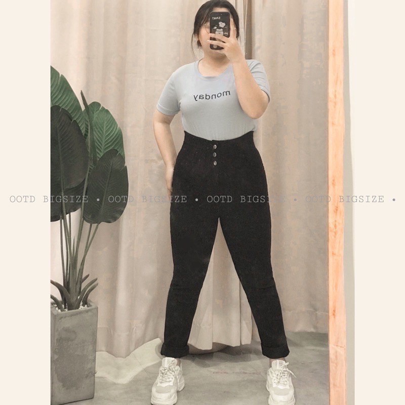 BIGSIZE Quần jeans cạp siu cao 3 cúc gen bụng có size đến 95KG | WebRaoVat - webraovat.net.vn