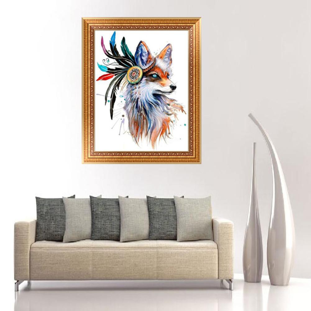 Tranh đính đá 5D DIY hình chú cáo đáng yêu xinh xắn | BigBuy360 - bigbuy360.vn