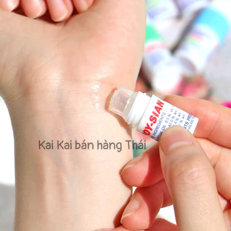 Ống Hít Thông Mũi POY-SIAN Bạc Hà Thảo Dược, Yadom Lisa Cực Thơm Dễ Chịu Thái Lan Chính Hãng