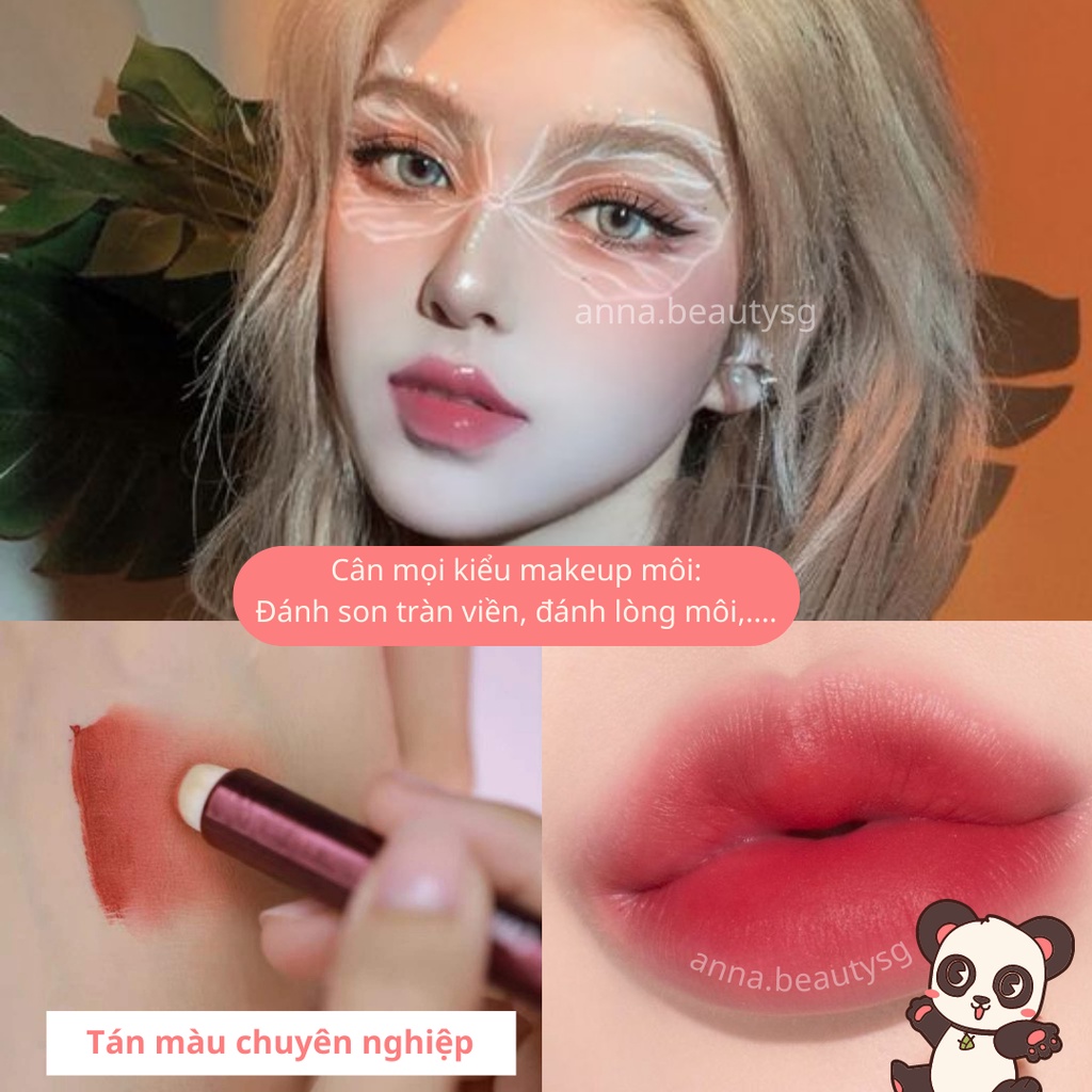 Cọ môi, cọ đánh son hiệu ứng ombre, tràn viền che khuyết điểm giúp môi mềm mịn