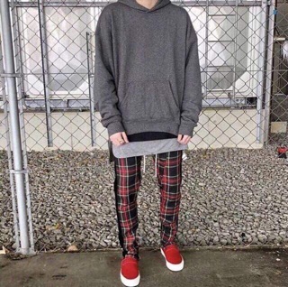 Quần plaid pant