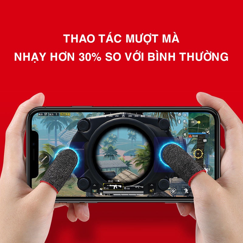 Găng tay chơi game sợi bạc tăng độ nhạy cảm ứng