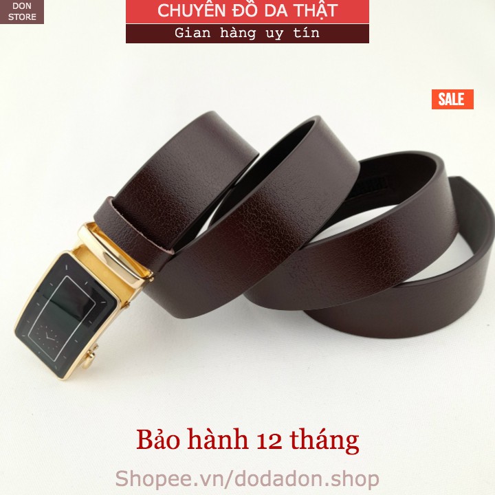 [HOT] Thắt Lưng Nam Da Thật Mặt Khóa Kẹp Rút Chống Trượt Cao Cấp ( Full Hộp + BH 12 Tháng )