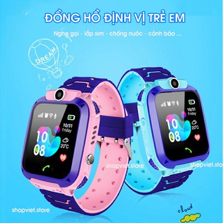 Đồng hồ định vị trẻ em thông minh W102 - Lắp sim nghe gọi 2 chiều, định vị 3g, chụp ảnh từ xa, chống nước chuẩn IP67