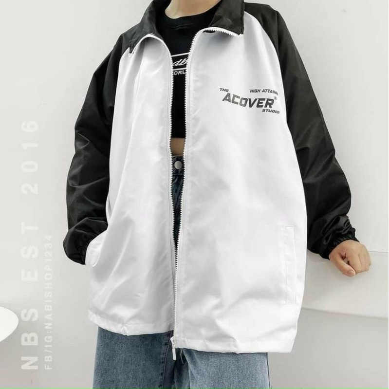 Áo khoác Dù Acover Nam Nữ unisex Form Rộng Phong Cách Ulzzang