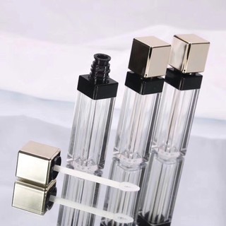 Vỏ son kem vuông bóng nắp vàng