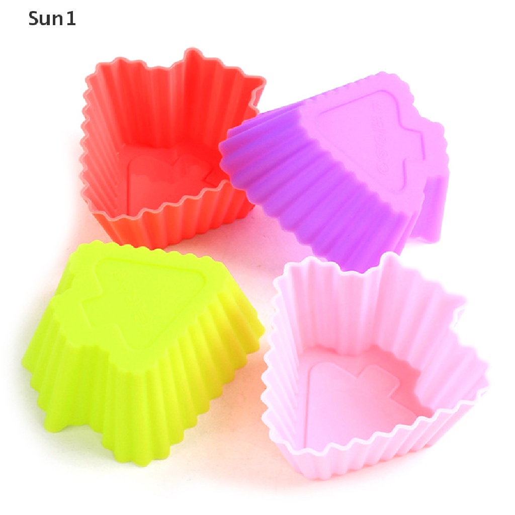 1 Khuôn Làm Bánh Muffin Bằng Silicone Hình Mũi Tên Nhiều Màu Sắc Tiện Dụng