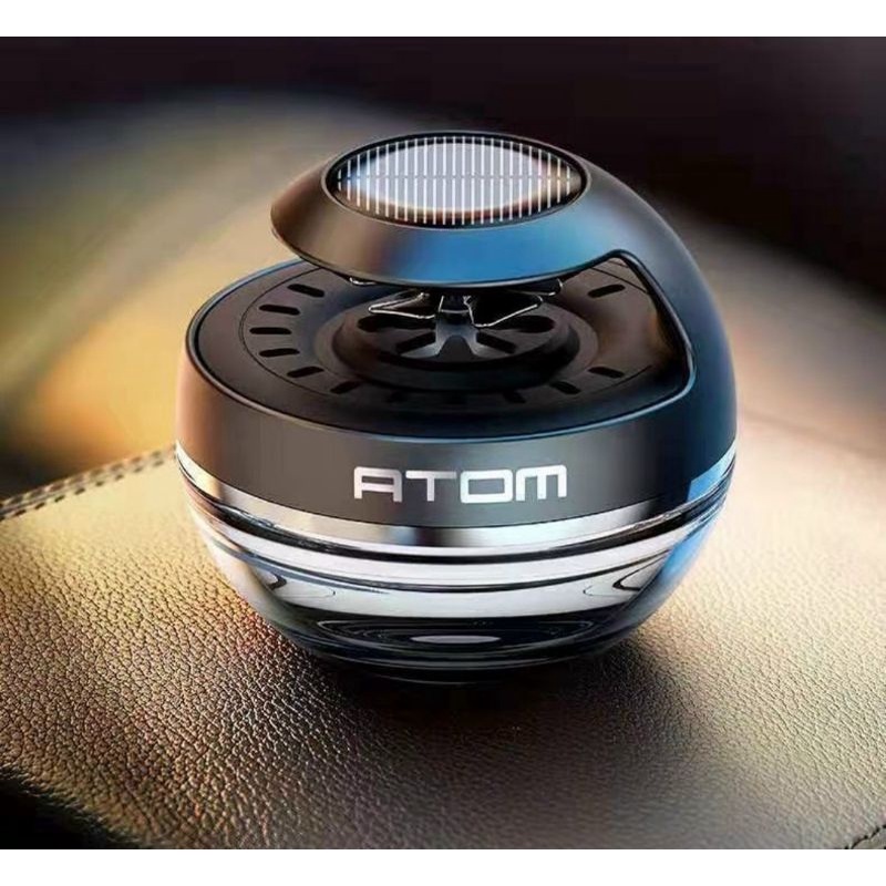 Nước Hoa Ô Tô, Nước Hoa Atom Cao Cấp Chạy năng lượng Mặt Trời xoay quạt tỏa hương khắp nội thất xe