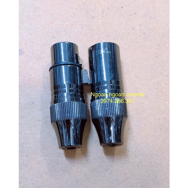 jack rắc canon XLR balance LITON cốt to 8mm