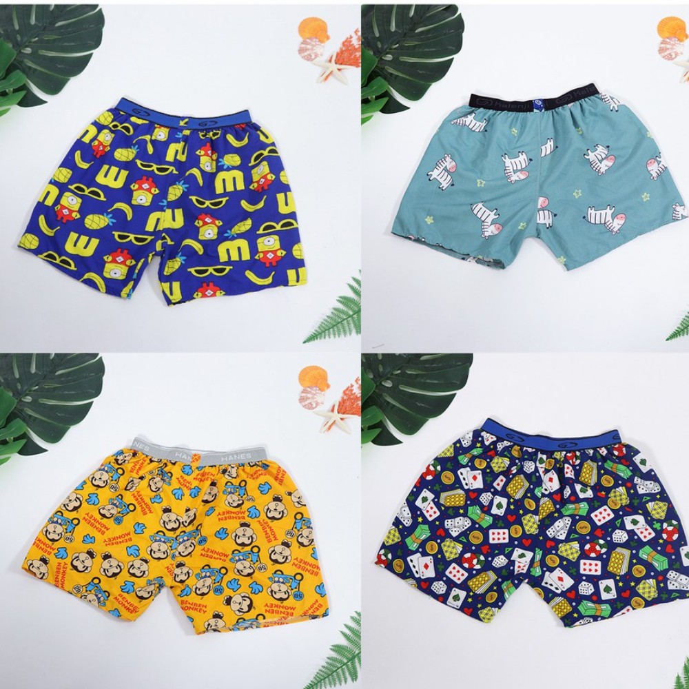 Quần short nam mặc ngủ unisex, quần đùi nam ngủ chất vài KATE Mát Mẻ, Thoải Mái Hoa Văn Sành Điệu