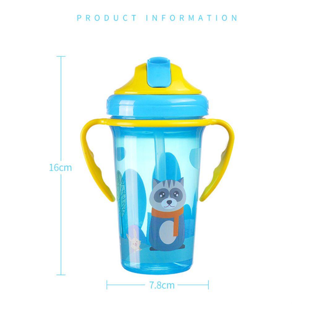 Bình Nước Silicone 300ML Có Ống Hút Chống Rơi Cho Bé