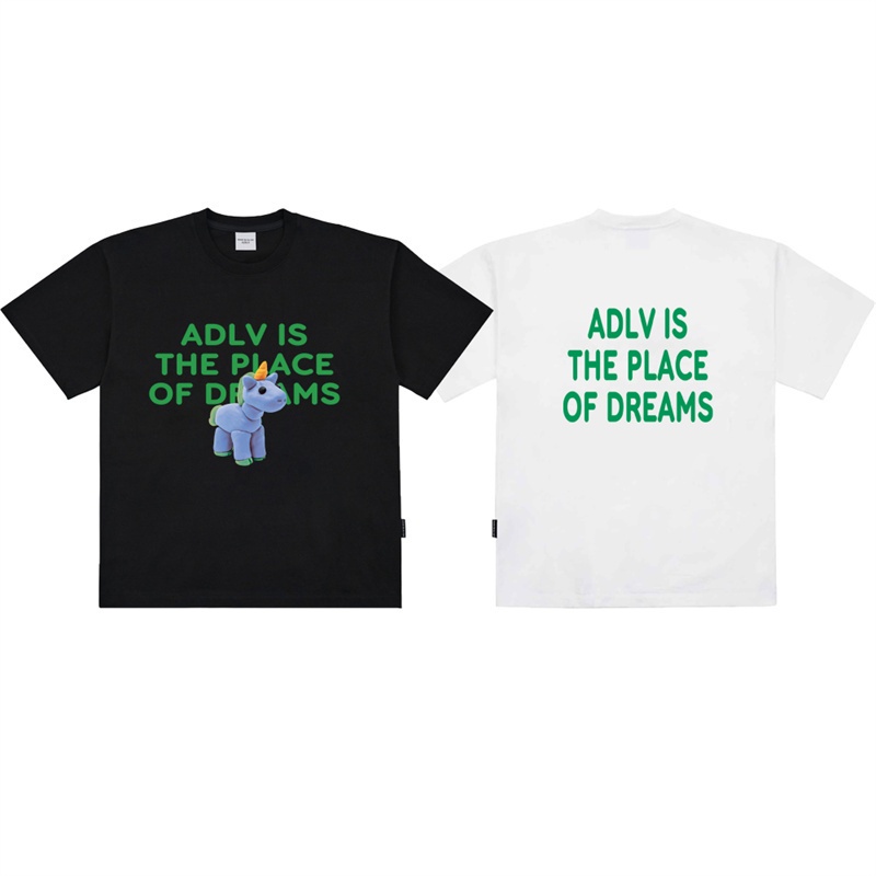 Áo Thun Cotton Tay Ngắn Dáng Rộng In Chữ Acme-de-Lie Thời Trang Cho Nam Và Nữ