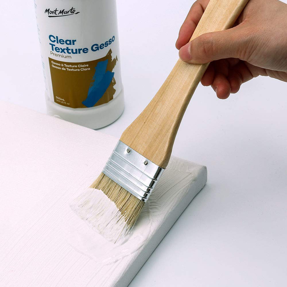 Sơn lót gesso Mont Marte màu trắng/đen cho Acrylic / Sơn dầu