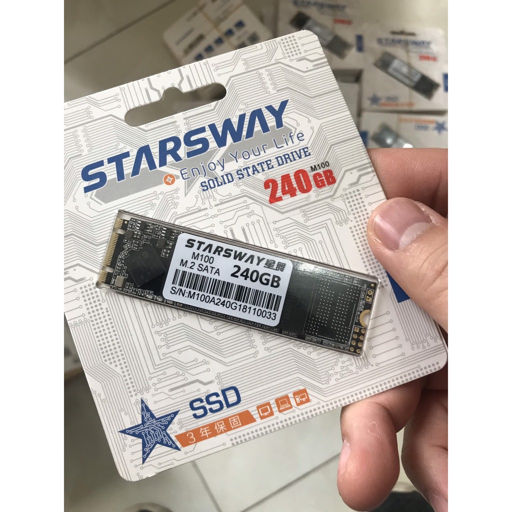 Ổ cứng SSD Starsway M2 240GB/256GB Bảo hành 3 năm 1 đổi 1