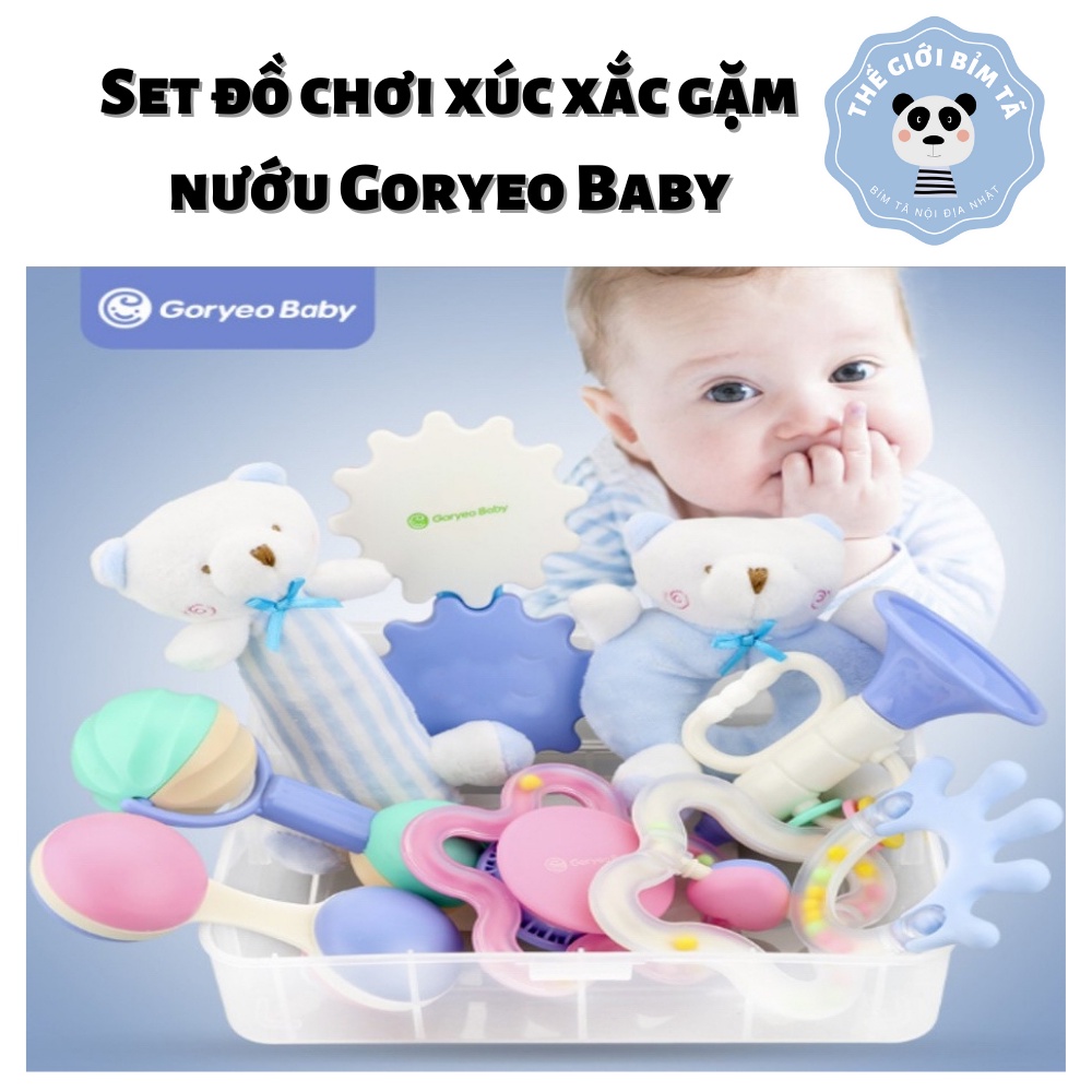 Set đồ chơi xúc xắc gặm nướu GoryeoBaby 9 món cho bé 0-18 Tháng