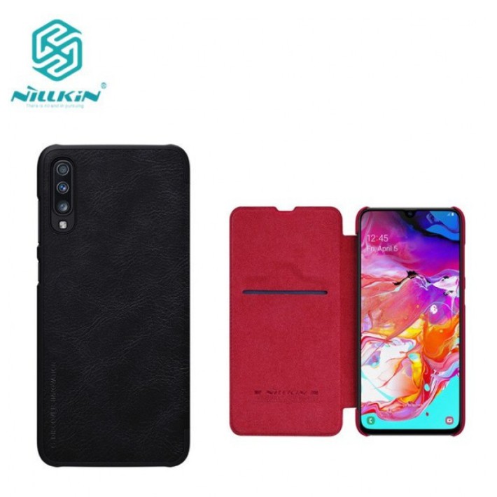 Bao da NIllkin Qin Galaxy A70 2019 có ngăn để thẻ - Chính hãng | BigBuy360 - bigbuy360.vn