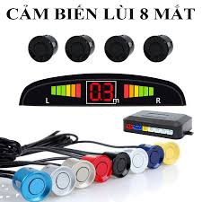 Cảm biến tiến lùi 8 mắt trước sau màn hình LCD kèm mũi khoan có chuông cảnh báo